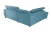 Rohová sedacia súprava Speedway, azúrovo modrá látka, ľavý roh