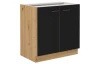 Dolná kuchynská skrinka Modena, 80 cm, dub artisan/čierna