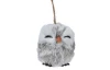 Dekorácia (2 varianty) Plyšová sova, šedá
