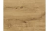 Šatníková skriňa so zrkadlom Emden, 135 cm, doskový dub/grafit