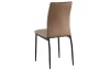 Jedálenská stolička Mette, hnedá látka