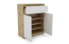Skrinka so šuplíkom Carlos, dub artisan/biela, 80 cm