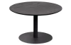 Okrúhly konferenčný stolík Ida, 60 cm, čierny jaseň