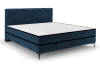 Posteľ Parana 160x200 cm, námornícka modrá zamatová látka