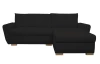 Rohová sedačka Helvetius, čierna látka