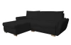 Rohová sedačka Helvetius, čierna látka