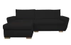 Rohová sedačka Helvetius, čierna látka