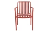 Záhradná stolička s podrúčkami Pixa, terracota
