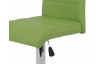 Barová stolička Miranda, zelená ekokoža