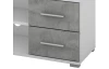 TV stolík Oskar TV, biely/beton, šírka 120 cm