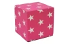 Detský taburet Hardy, ružový so vzorom hviezd