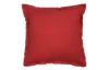 Dekorační polštář 42x42 cm, červený s okrasným lemom