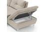 Sedacia súprava Madeira 3A, svetlo béžová látka, tvar pravé U