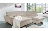 Rohová sedacia súprava Speedway, béžová látka, pravý roh