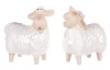 Veľkonočna dekorácia Keramická biela ovca, mix 2 druhov