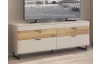 TV skrinka Romy, šedá/dub