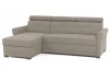 Rohová sedacia súprava Harris, hnedo-béžová taupe látka, ľavý roh
