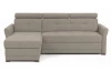 Rohová sedacia súprava Harris, hnedo-béžová taupe látka, ľavý roh