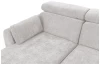 Rohová sedacia súprava Porto, svetlo šedá látka, pravý roh