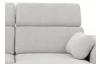 Rohová sedacia súprava Porto, svetlo šedá látka, pravý roh