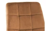 Jedálenská stolička Velvet, hnedá camel látka