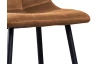Jedálenská stolička Velvet, hnedá camel látka