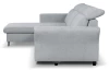 Rohová sedacia súprava Star, svetlo šedá látka