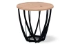 Okrúhly odkladací stolík Mella, 50 cm, dub artisan