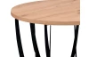 Okrúhly odkladací stolík Mella, 50 cm, dub artisan