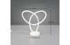 Stolová lampa LED Lando, biela