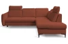 Rohová sedacia súprava Glow, terakota látka, pravý roh