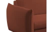 Rohová sedacia súprava Glow, terakota látka, pravý roh