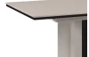 Rozkladací jedálenský stôl Novella 160x90 cm, béžový/čierny