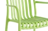 Záhradná stolička s podrúčkami Pixa, zelená
