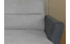 Sedacia súprava Livia, šedá tkanina, pravý roh
