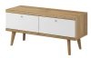 TV stolík Primo, dub riviera/biely