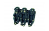 Dekoračná soška Tri opice, čierna/zlatá