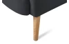 Kreslo Next, antracitová látka/nohy prírodný dub