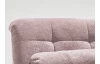 Rohová sedacia súprava Spotlight, ružová látka, pravý roh, bez funkcií