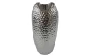Váza Modern 29 cm, strieborná, atypický tvar