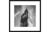 Rámovaný obraz Big Ben 40x40 cm, čiernobiely