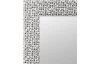 Nástenné zrkadlo Glamour 40x40 cm, strieborná štruktúra