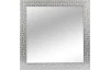 Nástenné zrkadlo Glamour 40x40 cm, strieborná štruktúra