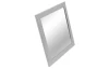Nástenné zrkadlo Glamour 40x40 cm, strieborná štruktúra