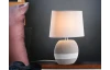 Stolová lampa Creto 33 cm, šedá/biela