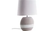 Stolová lampa Creto 33 cm, šedá/biela