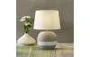 Stolová lampa Creto 33 cm, šedá/biela