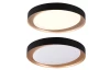 Stropné LED osvetlenie Zeta 48 cm, čierno-zlaté
