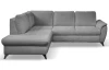 Rohová sedacia súprava Geneva, šedá látka, ľavý roh