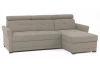 Rohová sedacia súprava Harris, hnedo-béžová taupe látka, pravý roh